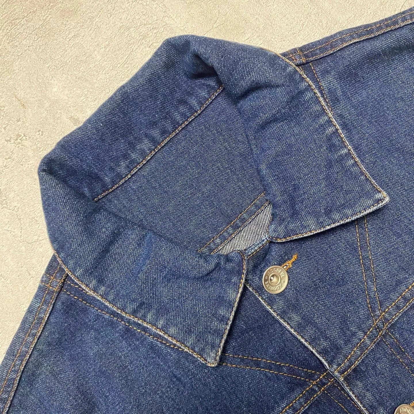 Dark Indigo Denim Jacket with Four Patch Pockets